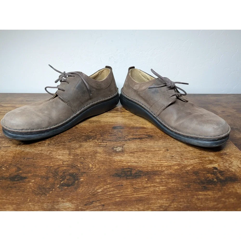 Footprints‎ by Birkenstock Mens 41 Brown Leather Lace Up Oxford Shoes Germany
